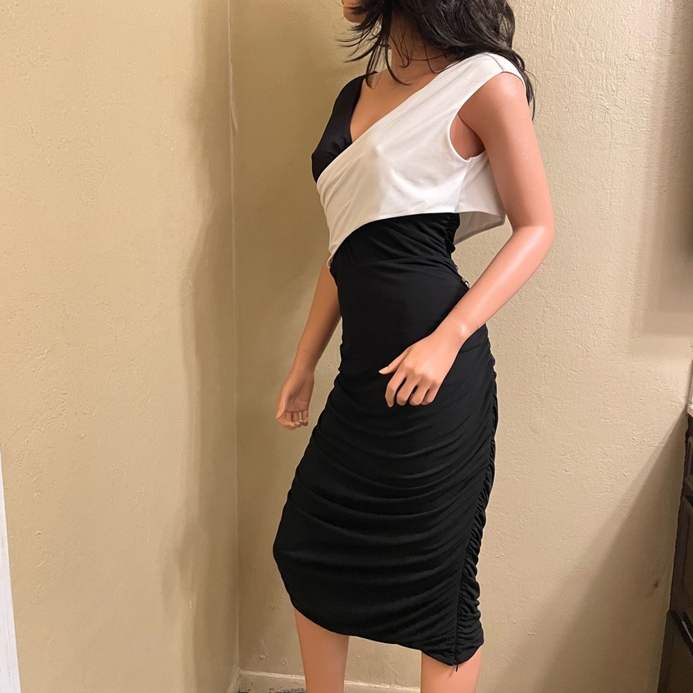 RACHEL Rachel Roy midi color block dress. Gently warn. Size X-Large